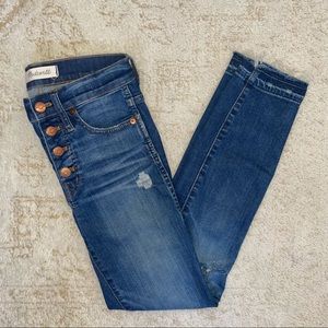 Madewell High-Rise Skinny Blue Jeans